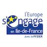 logo l&#039;europe en IdF FEDER